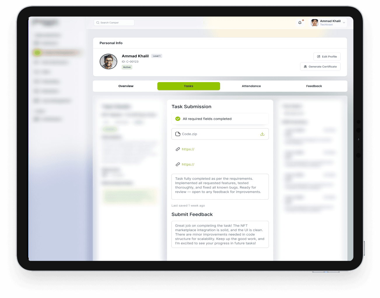 Get Personalized Feedback